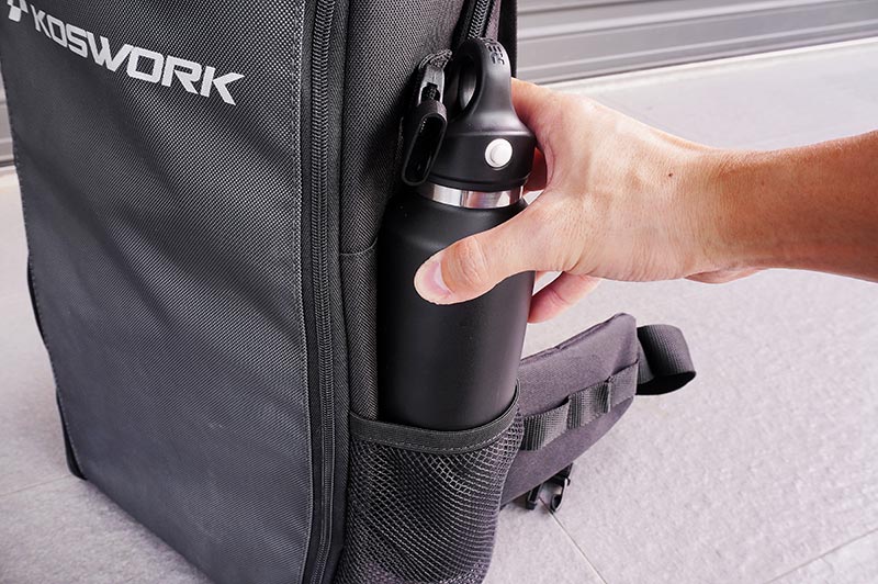 Koswork KOS32213BK RC Car Expandable Backpack (1/8 Buggy, 1/10 Buggy, Truck, Touring & Crawler) Black (9001939796205)