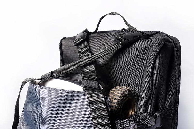 Koswork KOS32213BK RC Car Expandable Backpack (1/8 Buggy, 1/10 Buggy, Truck, Touring & Crawler) Black (9001939796205)