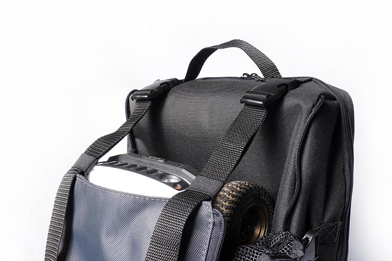 Koswork KOS32213BK RC Car Expandable Backpack (1/8 Buggy, 1/10 Buggy, Truck, Touring & Crawler) Black (9001939796205)