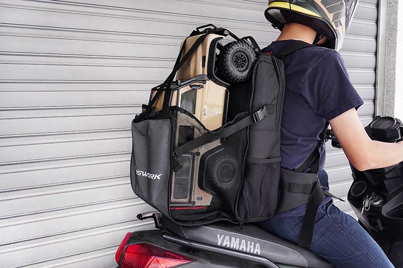 Koswork KOS32213BK RC Car Expandable Backpack (1/8 Buggy, 1/10 Buggy, Truck, Touring & Crawler) Black (9001939796205)