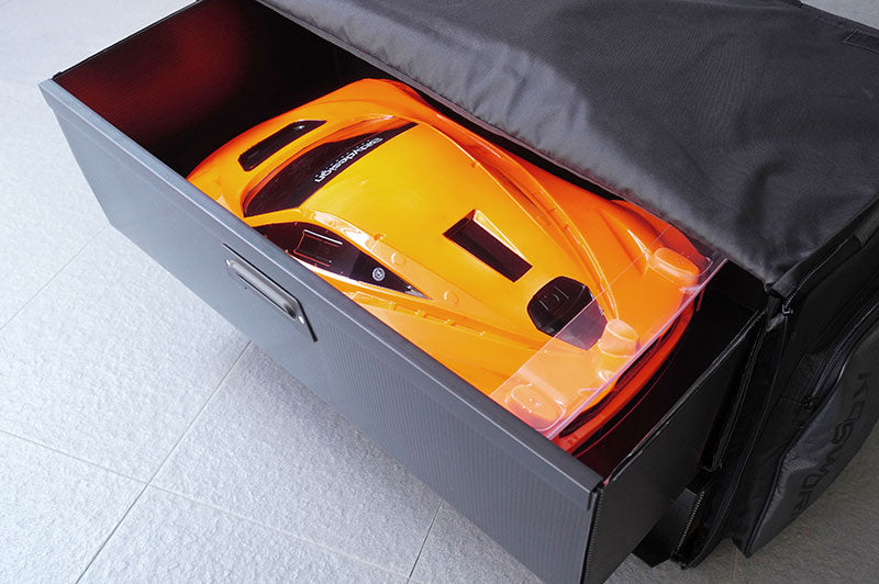 Koswork KOS32224PP 1/8 GT Compact 3 Drawer PP Frame Car Bag (1/8 GT, 1 Large & 2 Medium) (9003651989741)