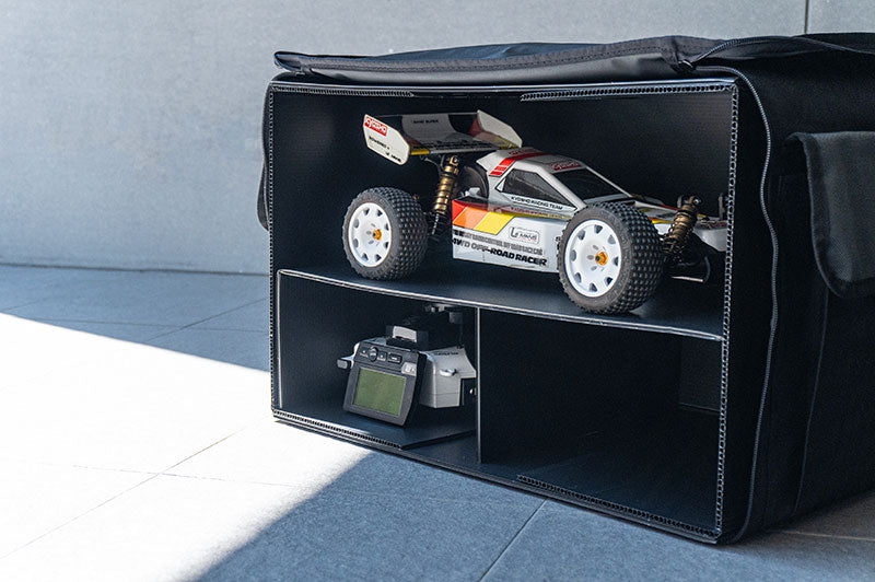 Koswork Buggy/Touring/Drift Car RC Carry Bag with PP Case, Partition Plate & Tyre Bag 1/10 Scale (6)
