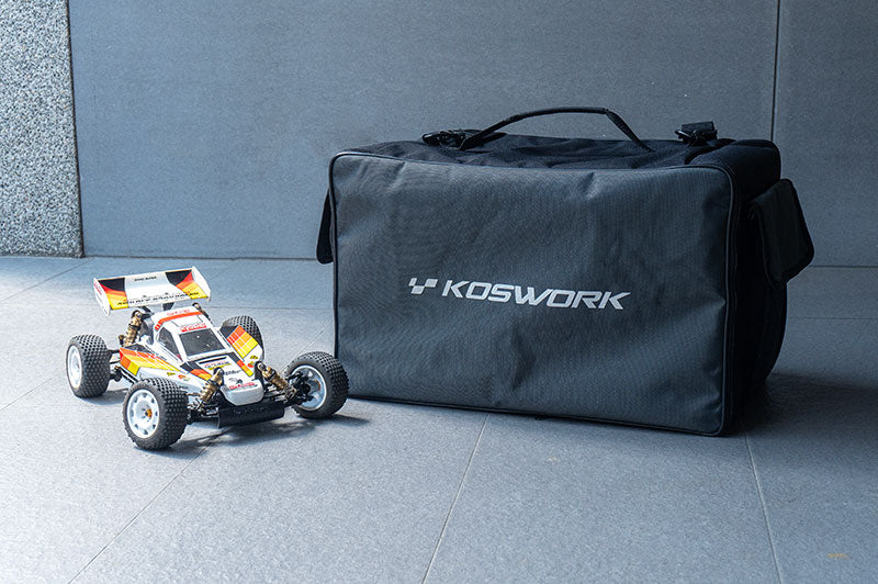 Koswork Buggy/Touring/Drift Car RC Carry Bag with PP Case, Partition Plate & Tyre Bag 1/10 Scale (2)