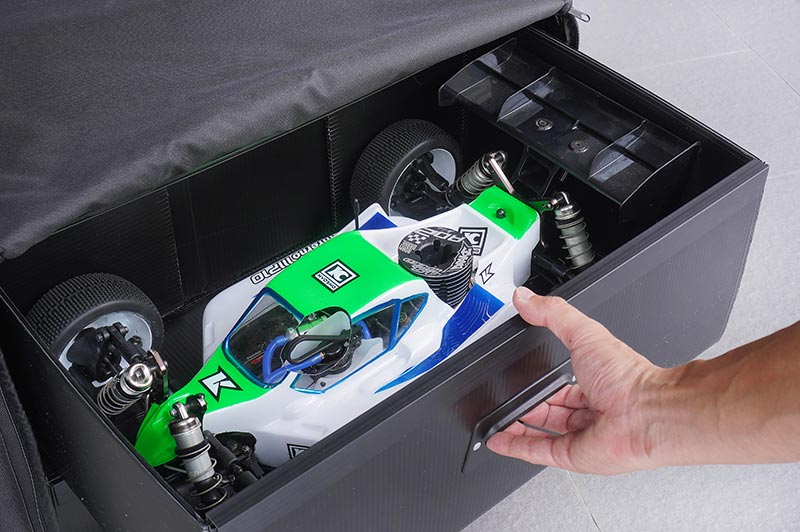 Koswork KOS32252PP 1/8 Dual Drawer PP Frame Buggy/Onroad Car Bag (1/8, 2 Large) (9003652612333)