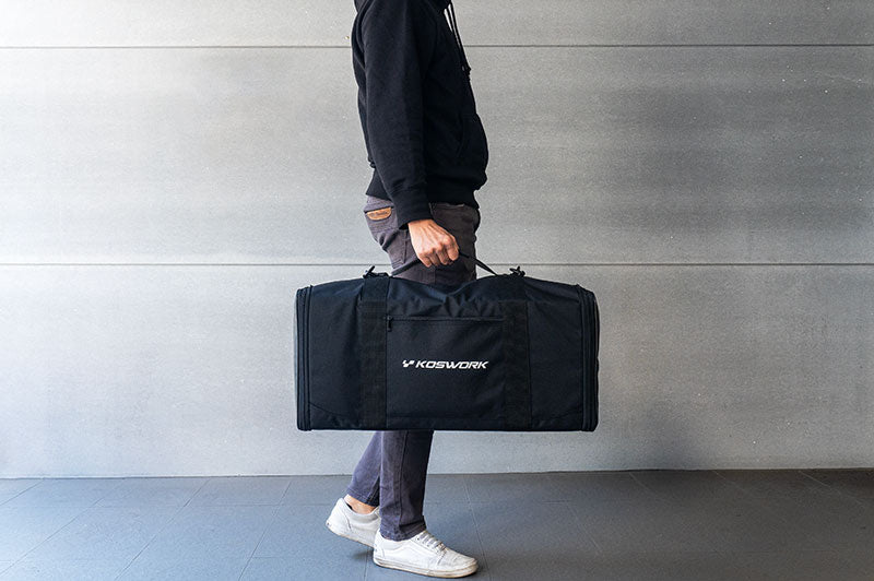 Koswork KOS32286 1/10 Side Touring / Drift / Small Car Racing Bag (w/Radio Bag & 2 Car Cases ) (9003654054125)