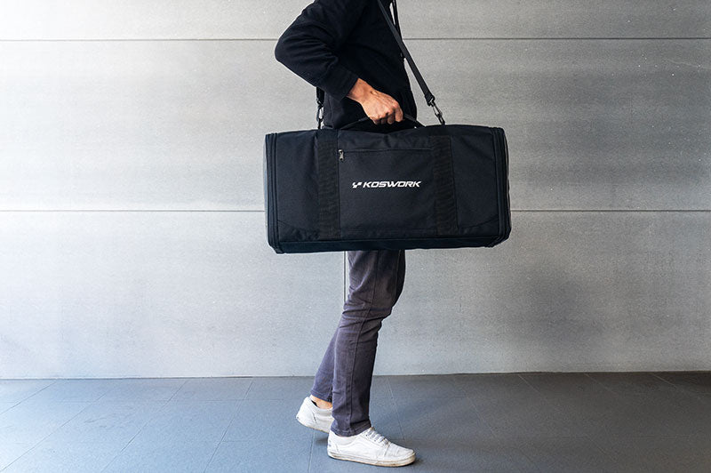 Koswork KOS32286 1/10 Side Touring / Drift / Small Car Racing Bag (w/Radio Bag & 2 Car Cases ) (9003654054125)