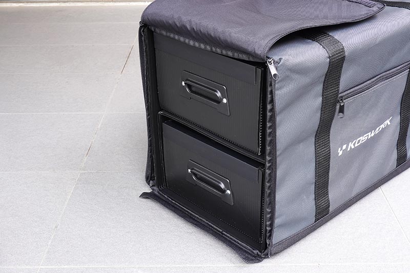 Koswork KOS32287 1/10 Two Large Drawer Side Touring Car Carrying Bag (9003654086893)