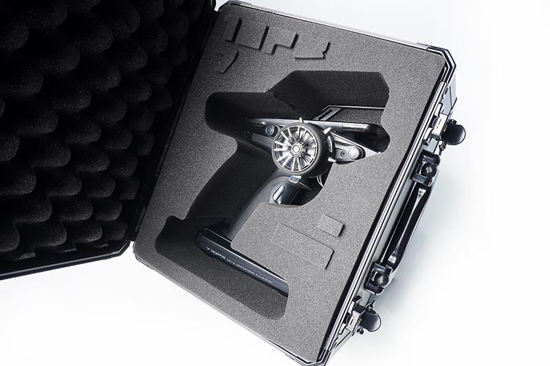 Koswork KOS32302-10PX Mini Black V2 Aluminum Carry Case (w/Futaba 10PX/4PM/7PX/7PXR foam) (9003654447341)