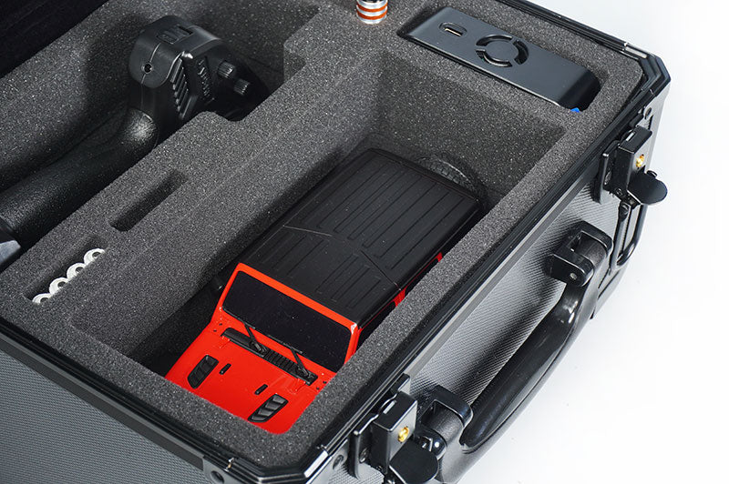 Koswork KOS32302-KMZ Mini Black V2 Kyosho Mini-Z & Mini-Z 4x4 RTR Aluminum Carry Case (w/Foam) (9003654611181)