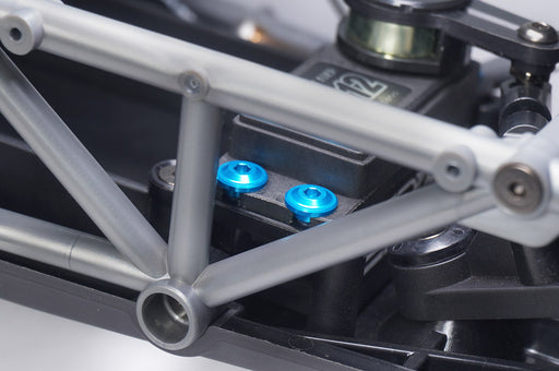 Koswork KOS40101BL Aluminum 7075 Servo Screw 3x7mm Blue (4) (9003655856365)