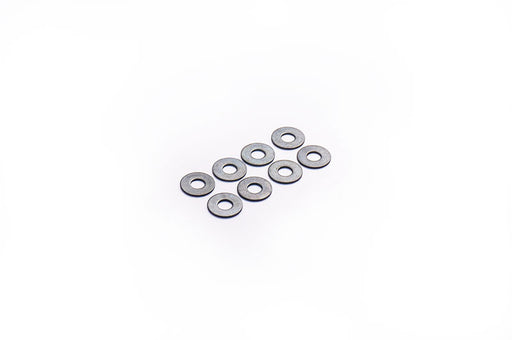 Koswork KOS40308-05 3x8x0.5mm 3mm Steel Washer / Shim Black (8) (9003656118509)
