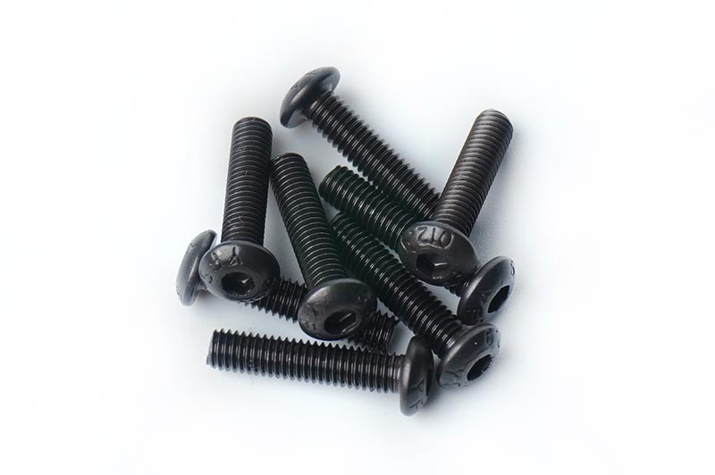 Koswork KOSBS314 3x14mm Button Head Hex Hardened Steel Screw (w/container) (8) (9003661492461)