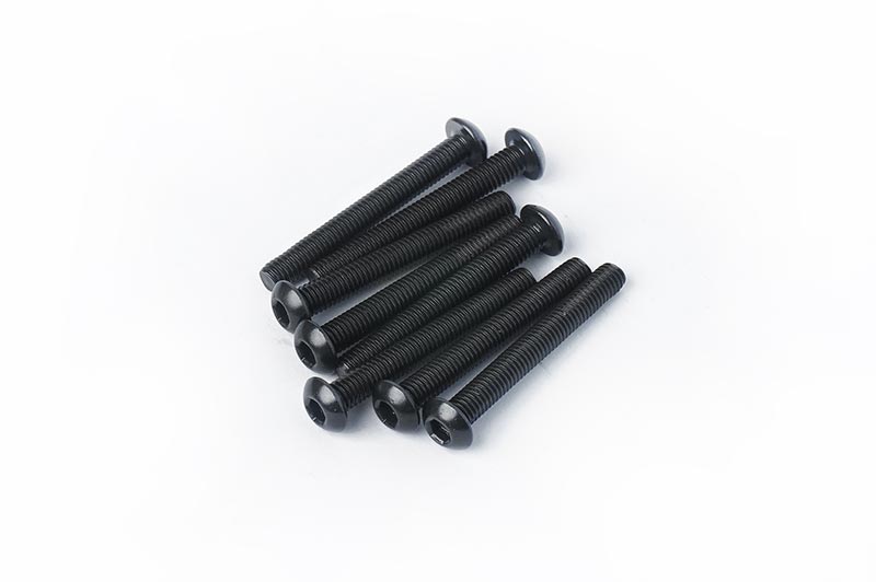 Koswork KOSBS324 3x24mm Button Head Hex Hardened Steel Screw (8) (9003662770413)