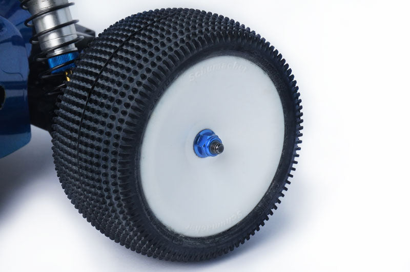 Koswork KOSN1004 M4 Aluminum Flanged Nylon Lock Nuts Blue (w/container) (8) (9003677352173)