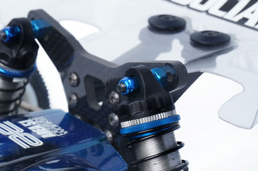 Koswork KOSN1007 M3 Aluminum Nylon Lock Nuts Blue (w/container) (8) (9003677614317)