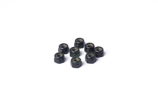 Koswork KOSN1017 M3 Steel Nylon Lock Nuts Black (w/container) (8) (9003678269677)