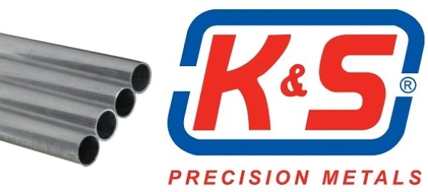 K&S 105 (8105) Round Aluminium Tube 7/32 OD x 0.014 x 12" - 1 Length - Hobby City NZ