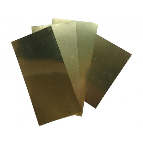 K&S 250 Brass Sheet 0.005 x 4 x 10" (35 Gauge) - 1 Piece
