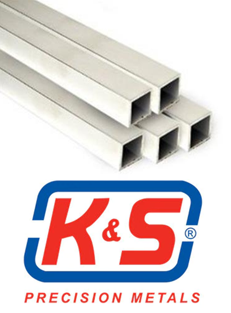 K&S 3015 (83015) SQ ALUM TUBE 1/4X.014 WALL
