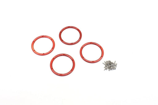 Kyosho EZW003R Aluminium Wheel Covers. Red - Hobby City NZ (8324704239853)