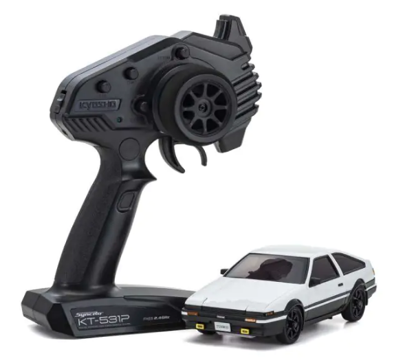 Kyosho 32635BK MA-020 Trueno AE86 White / Black - Hobby City NZ