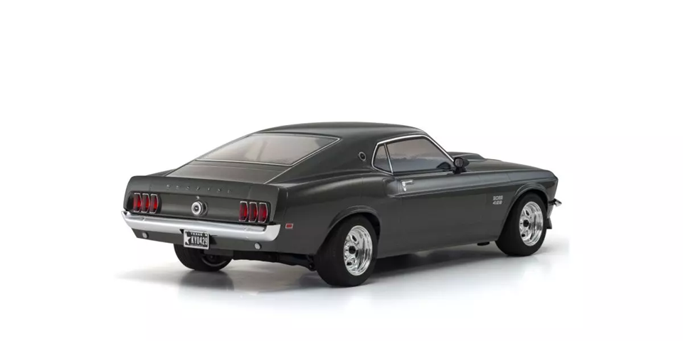 Kyosho 34437T1B 1969 Ford Mustang Boss 429 4WD FAZER Mk2 1/10- Black Jade