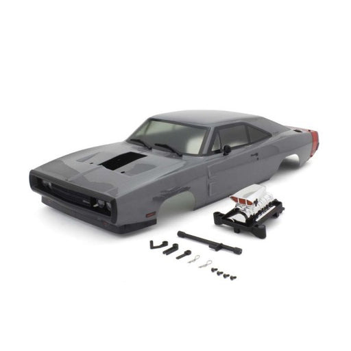 Kyosho FAB707GY 1/10 Fazer Body Set: 1970 Dodge Charger Supercharged - Gray (7879192871149)