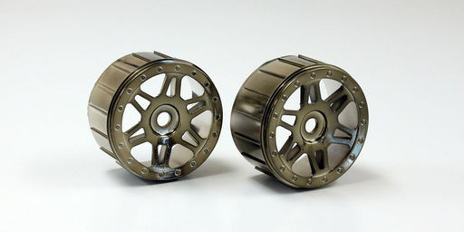 Kyosho ISH111BC Black Chrome Wheels (17mm Hex - 2pcs) (7537762337005)