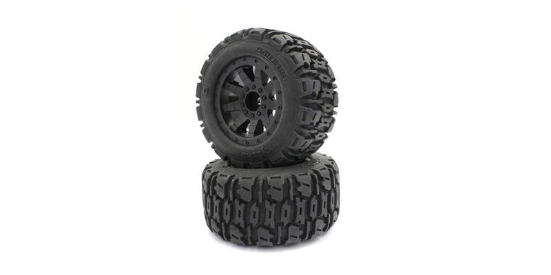 Kyosho NTTH001BK Nitro Tracker Rims & Tyres (2)