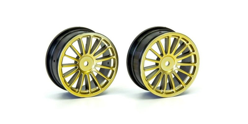 Kyosho VZH003GL Gold 6 Spoke 24mm Silver