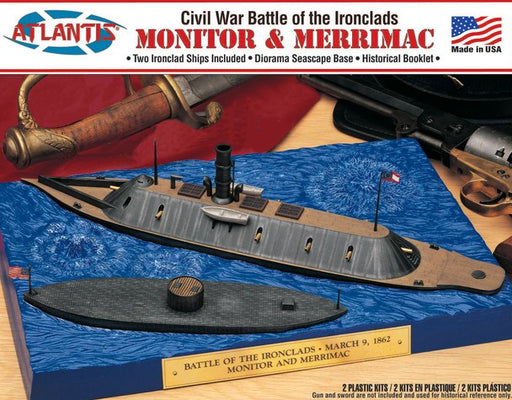 Atlantis Models L77257 Civil War: Monitor and Merrimac Ironclads (8120470175981)