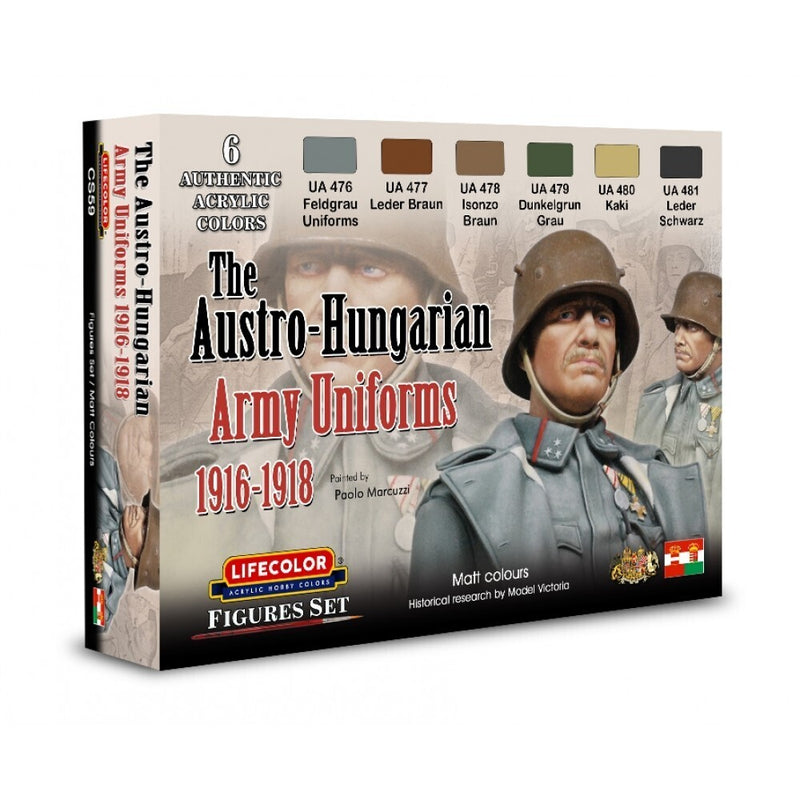 LifeColor CS59 Austro-Hungarian Army Uniforms 1916-1918 Set - Hobby City NZ (8966375571693)