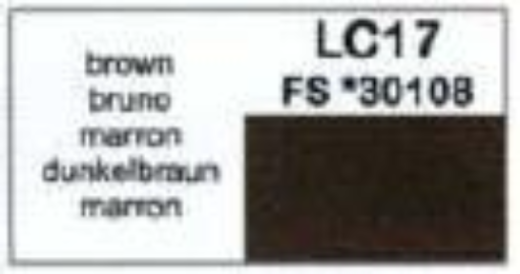 LifeColor LC17 Matt Brown 22ml Acrylic Paint - Hobby City NZ (8966376161517)