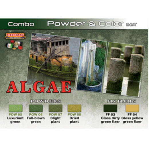 LifeColor SPG07 Algae Powder & Color Acrylic Paint Set - Hobby City NZ (8966378225901)