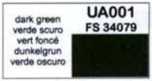 LifeColor UA001 Dark Green 22ml Acrylic Paint - Hobby City NZ (8966379241709)
