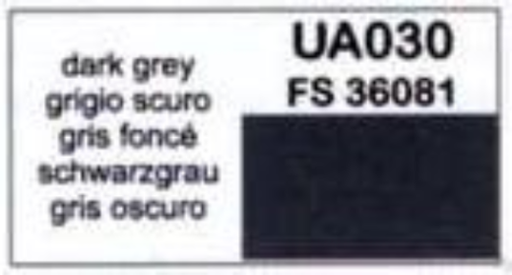LifeColor UA030 Dark Grey - FS36081 22ml Acrylic Paint - Hobby City NZ (8966379602157)
