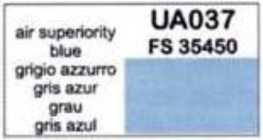 LifeColor UA037 Air Superiority Blue 22ml Acrylic Paint - Hobby City NZ (8966379831533)
