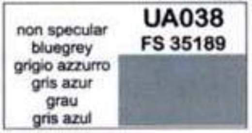 LifeColor UA038 Non Specular Blue 22ml Acrylic Paint - Hobby City NZ (8966379897069)