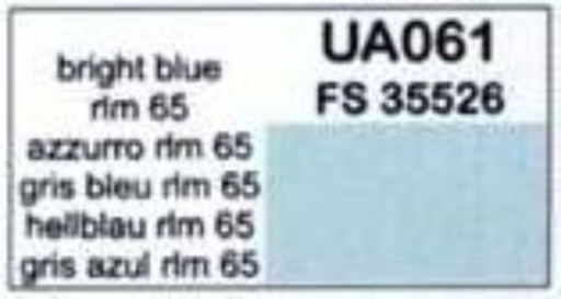 LifeColor UA061 Bright Blue RLM 65 22ml Acrylic Paint - Hobby City NZ (8966380257517)