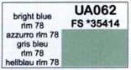 LifeColor UA062 Bright Blue RLM 78 22ml Acrylic Paint - Hobby City NZ (8966380290285)