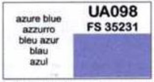 LifeColor UA098 Azure Blue 22ml Acrylic Paint - Hobby City NZ (8966381142253)