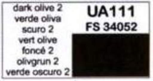 LifeColor UA111 Dark Olive 2 22ml Acrylic Paint - Hobby City NZ (8966381273325)