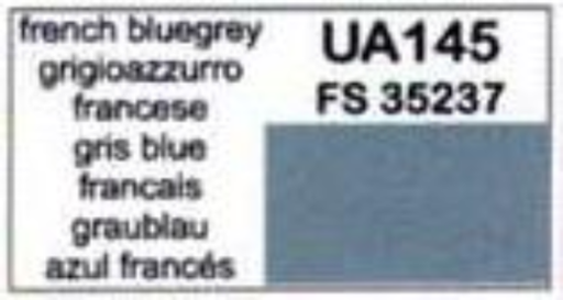 LifeColor UA145 French Blue Grey 22ml Acrylic Paint - Hobby City NZ (8966381895917)