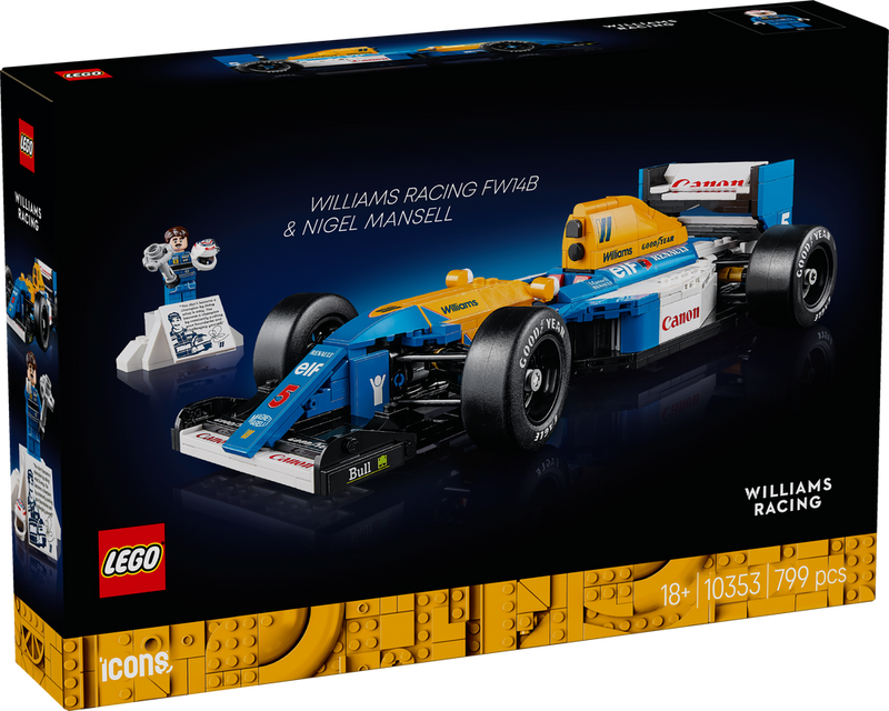 LEGO Icons Williams Racing FW14B & Nigel Mansell 10353