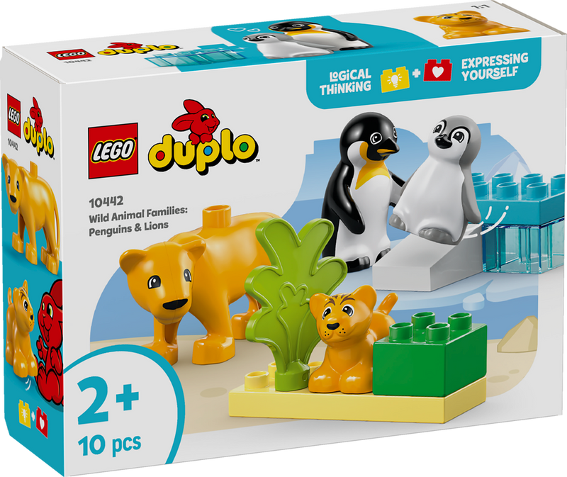 LEGO DUPLO Wild Animal Families: Penguins & Lions 10442