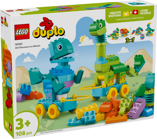 LEGO DUPLO 3in1 Dinosaurs on Wheels 10451 (9003631116525)