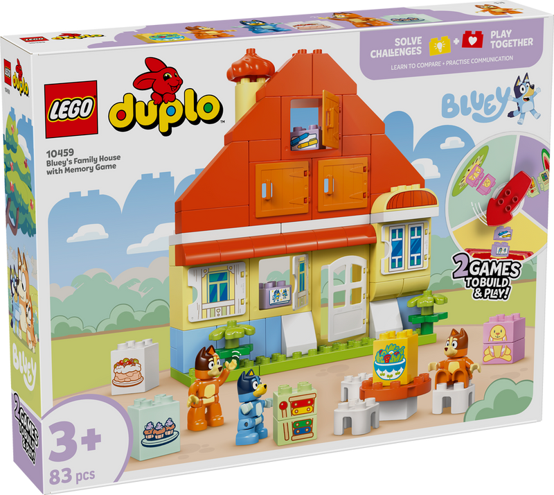 LEGO DUPLO Bluey's Family House with Memory Game 10459 (9003631378669)