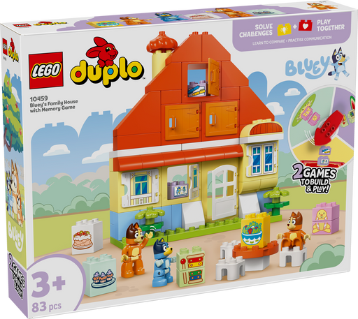 LEGO DUPLO Bluey's Family House with Memory Game 10459 (9003631378669)