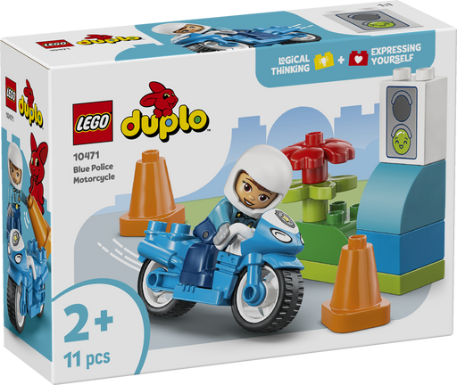 LEGO DUPLO Town Blue Police Motorcycle 10471 (9249823424749)