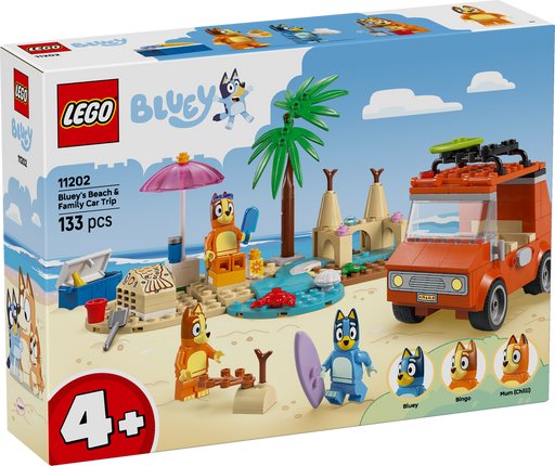 LEGO Bluey Blueys Beach & Family Car Trip 11202 (9003631444205)